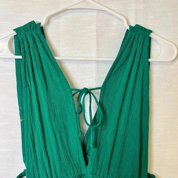 BLUSH Ruched Waist Plunge Mini Dress - Picture 7 of 10